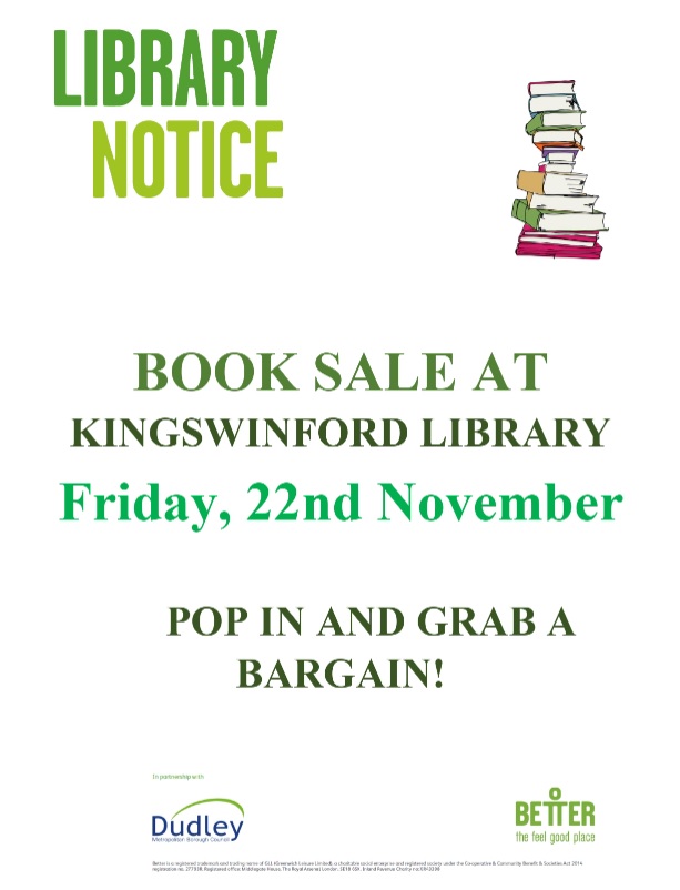 Kingswinford Library - Book Sale